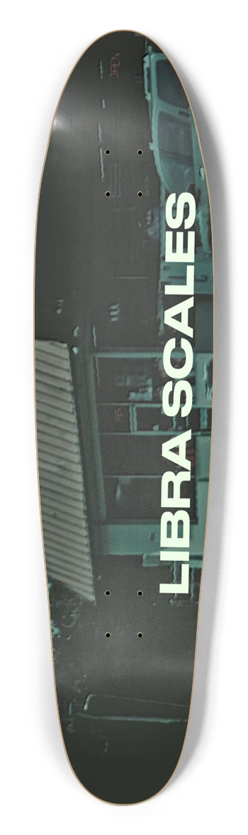 Libra Scales Glow in the Dark Custom Longboard