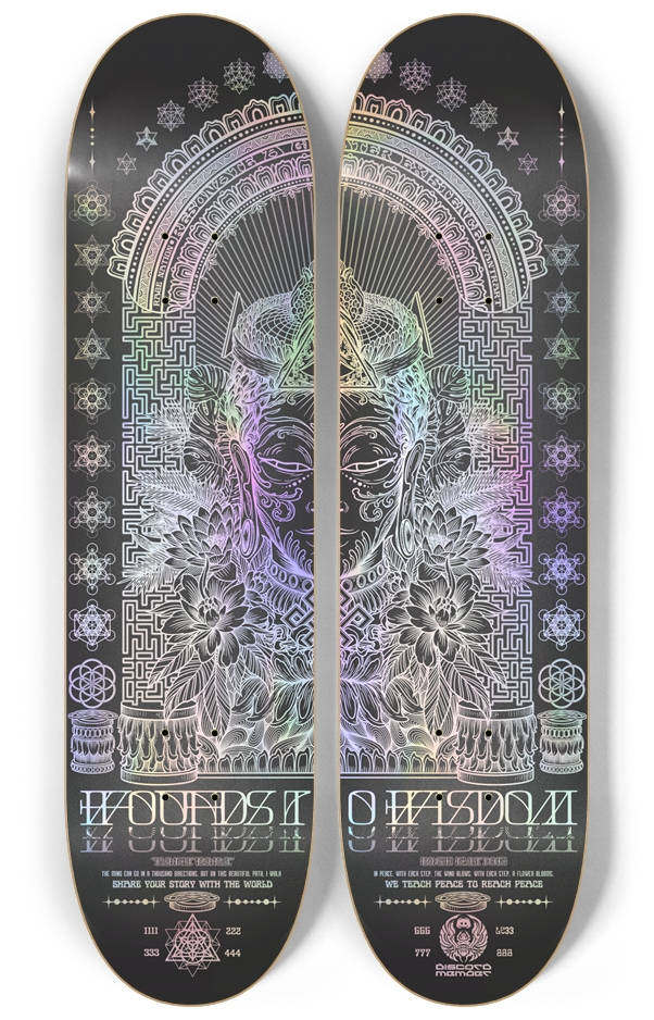 WOUNDS TO WISDOM BLACK HOLO LE 22 WALL DECKS