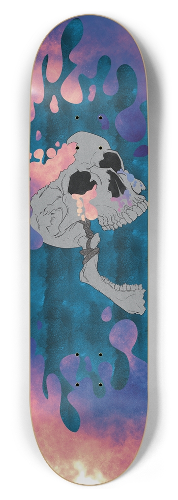 Bubbly skull 3 Skateboard