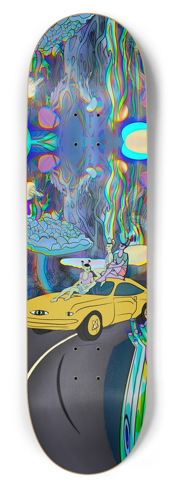 Psychedelic Car 4 Girls Trip - Vibrant Abstract