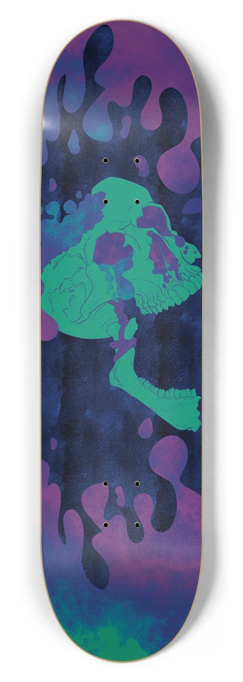 Bubbly skull 1 Skateboard