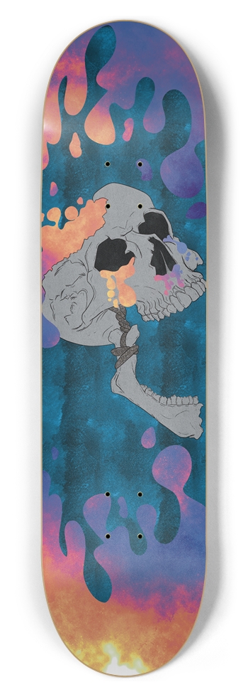 Bubbly skull 2 Skateboard