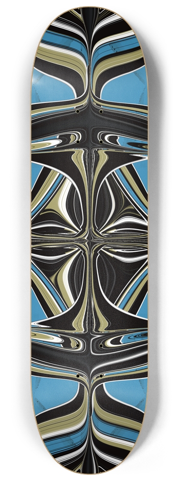 Abstract High-Resolution Skateboard Deck