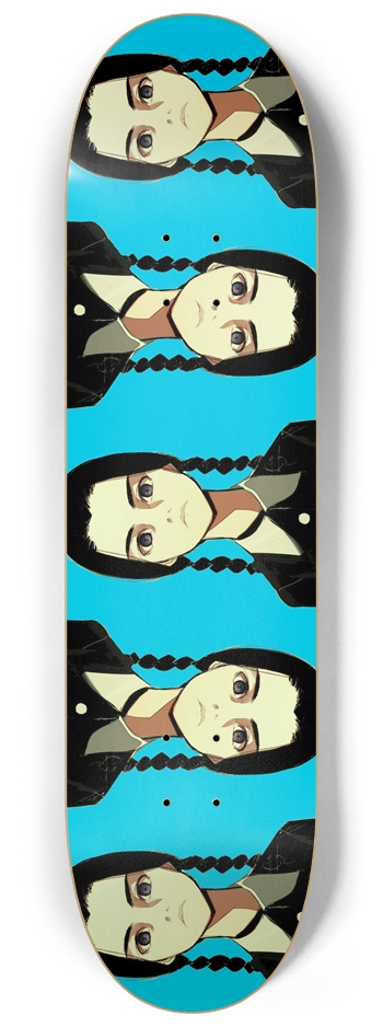 Wednesday Addams Skateboard Glow In The Dark Deck