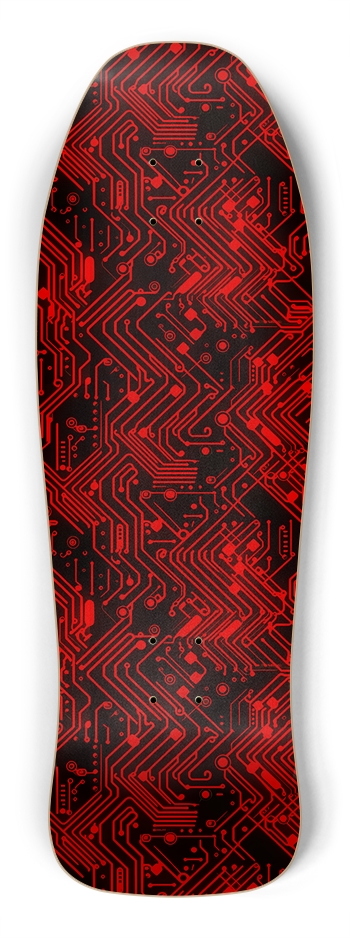 Red Circuit Pattern Shredder Board