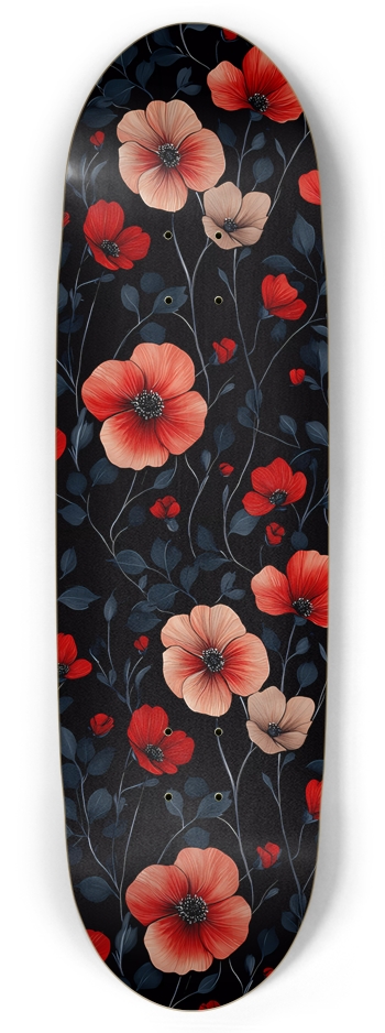Dark Floral Pattern Football Board
