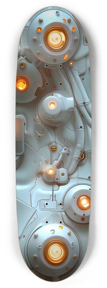 White Hoverboard Thruster Football Board