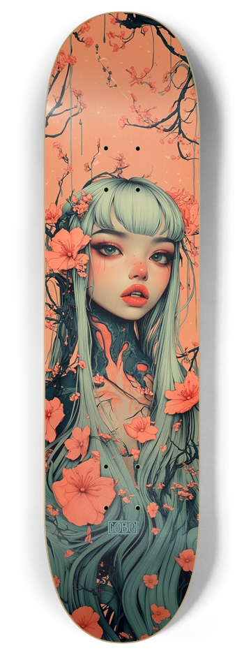 Yokei Sakura Girl Custom Skateboard