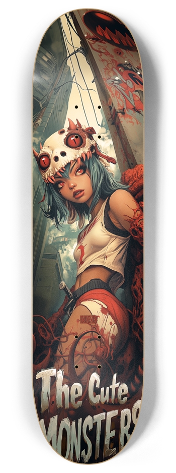 Cute Monsters Custom Skateboard