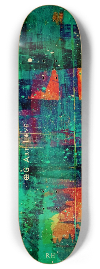 OG Art Love #6 "Urban Aurora" Custom Skateboard