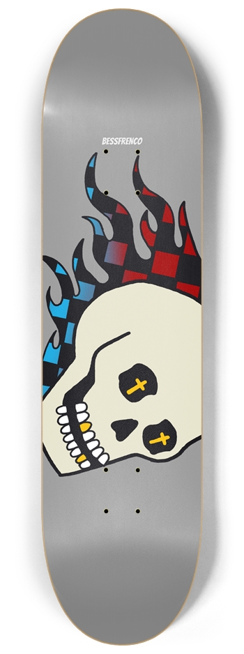 FLAMING SKULL