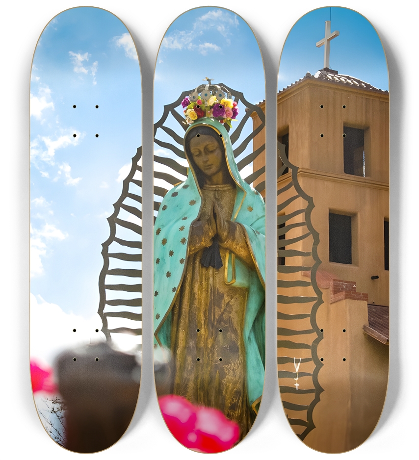 Guadalupe Skateboard Our Lady Skateboard Triptych