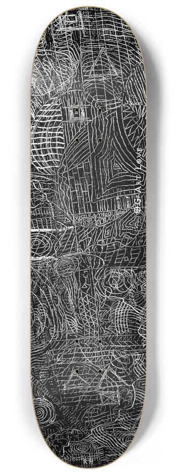 OG Art Love #1 BW "Jungle" Skateboard Series #1