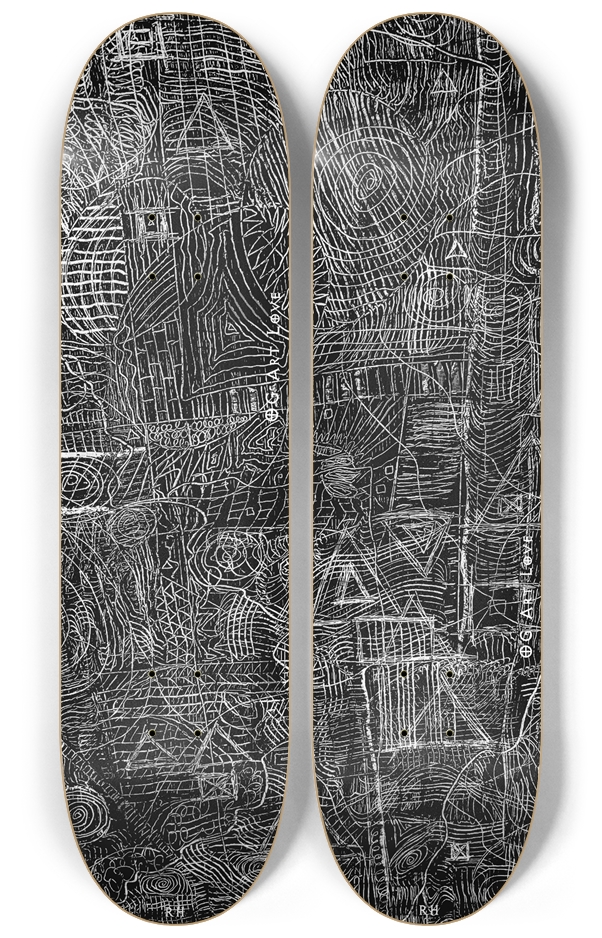 OG Art Love #1 BW "Jungle" Skateboard Series