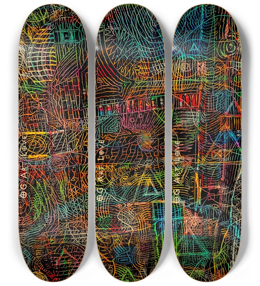 OG Art Love FULL "Jungle" 3 Deck Skateboard Series