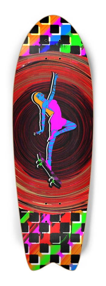 Abstract Ollie Skater's Dream