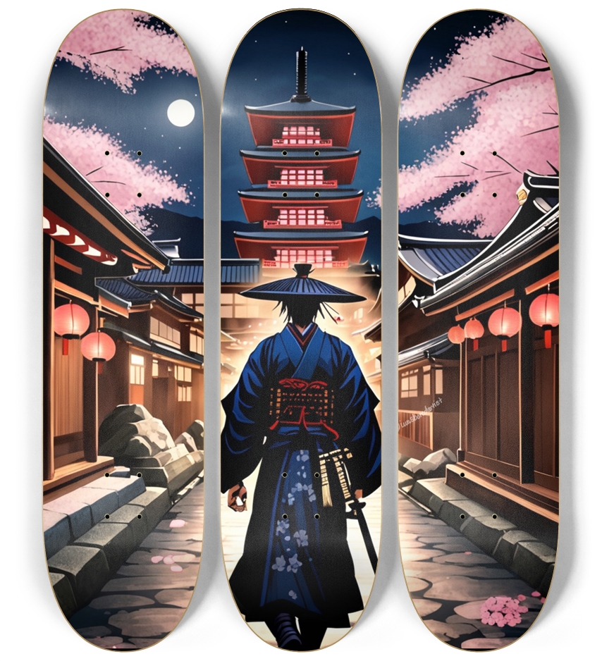 3 Piece Wall Series "Kyoto's Samurai"