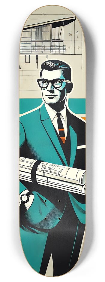 MCM Professional: Architect 8 Inch Skateboard Deck