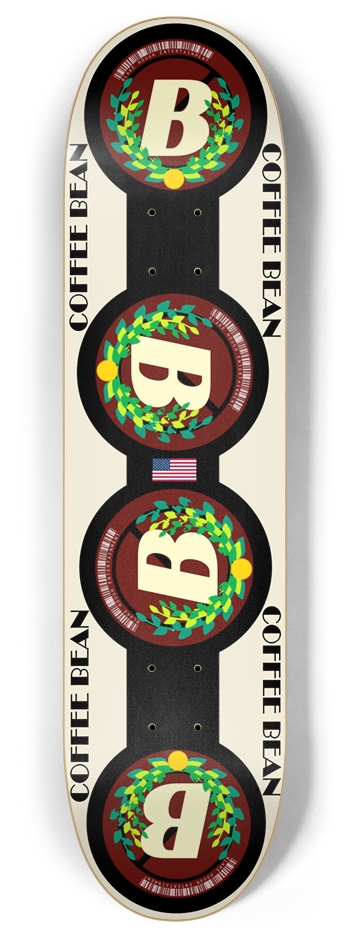 Coffee Bean 8 Inch Skateboard Deck