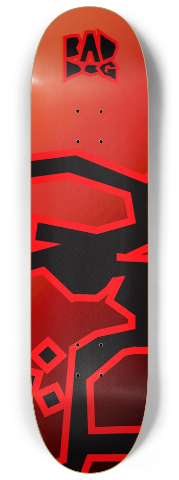 Bad Dog Logo board eye patch oversized red