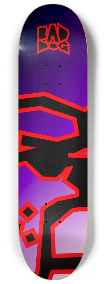 Bad Dog Logo board eye patch oversizedpurple