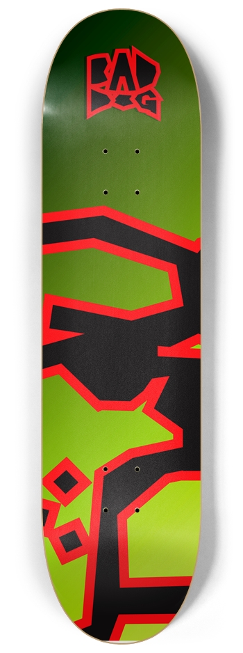 Bad Dog Logo board eye patch oversized green