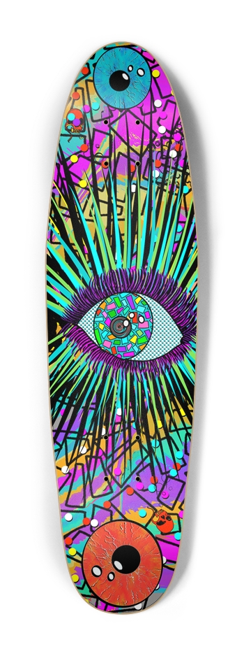 Neon Geometric Eye Catching Abstract Art Deck