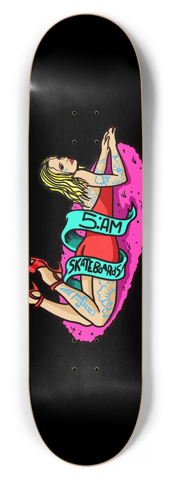 5:AM Diva 8-1/2 Skateboard Deck