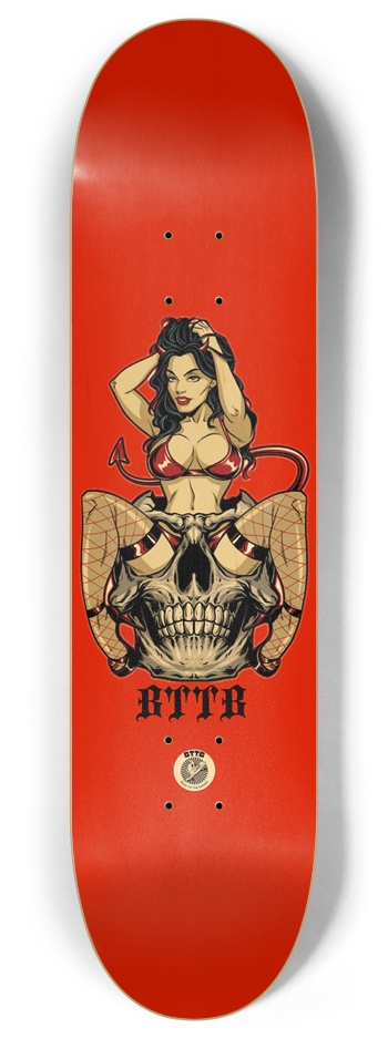She devil  8 Inch Skateboard Deck