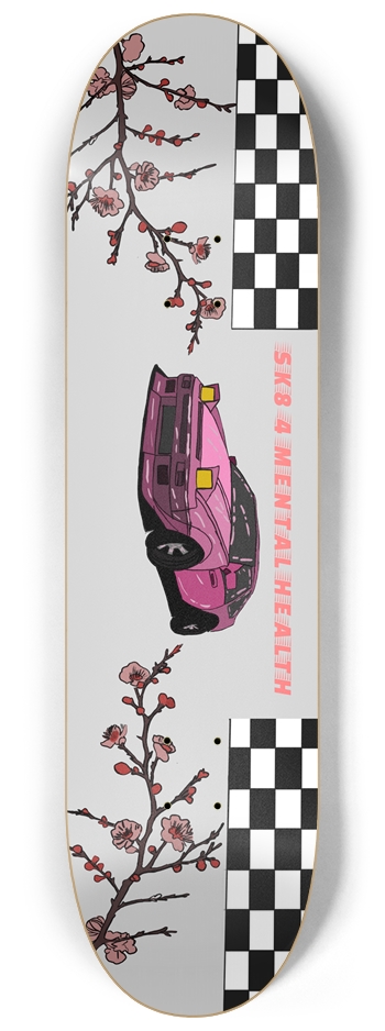 racing stripes pink car