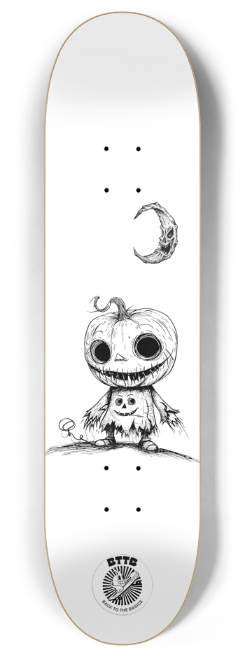 Pumpkin head  8 Inch Skateboard Deck