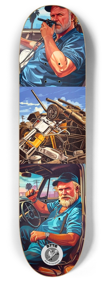 Old man  8 Inch Skateboard Deck