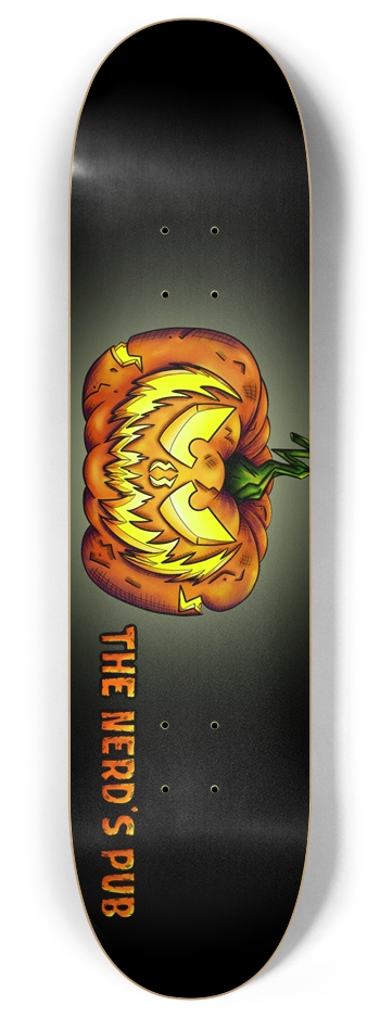 The Nerd's Pub Glow in the dark 8 Inch Skateboard Deck