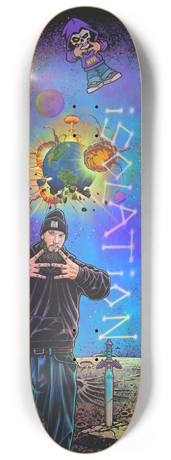 Isolation HOLOGRAPHIC  8-1/4 Skateboard Deck