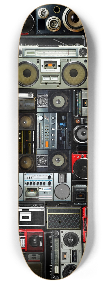 Boombox Skateboard Old School Stereo Skateboard