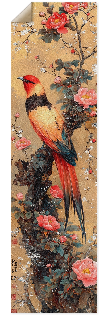 phoenix and peony flowers Custom Griptape