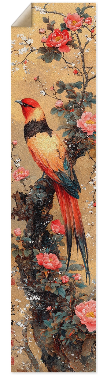 phoenix and peony flowers Custom Griptape
