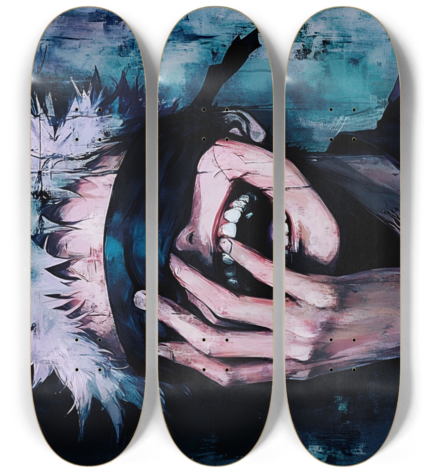 Saturo Gojo jujutsu kaisen customSkateboard Series