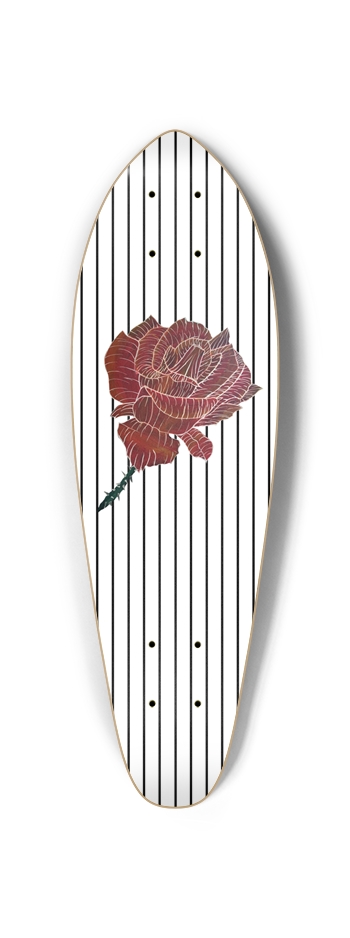 Rose Stripe Mini Cruiser 