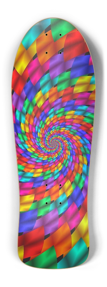 Spiral Candy Holographic Skateboard