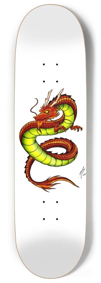 Custom Skateboard Dragon