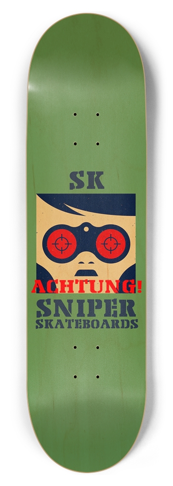 SK SNIPER SKATEBOARDS - ACHTUNG! DECK