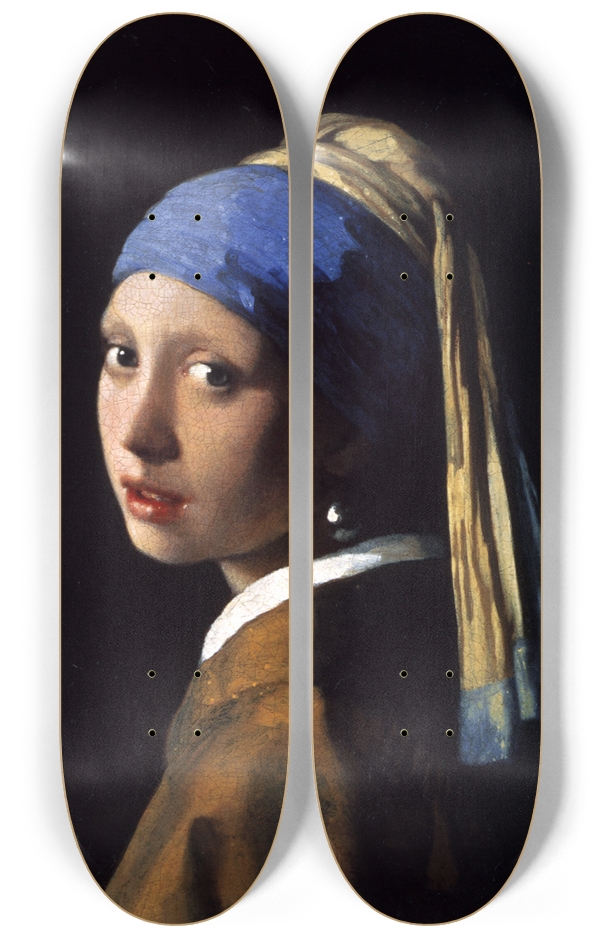 Girl With A Pearl Earring Skateboard Vermeer 