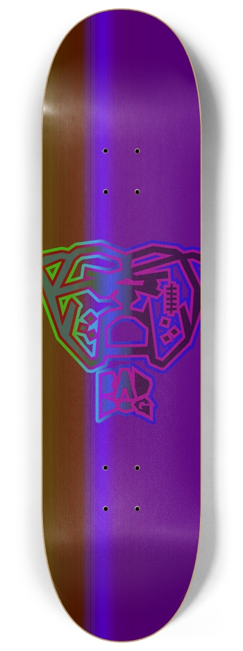 Bad Dog – Outline – Brown/Purple