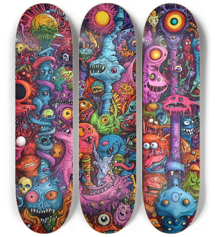 Mindscream 3 deck custom Skateboard Series