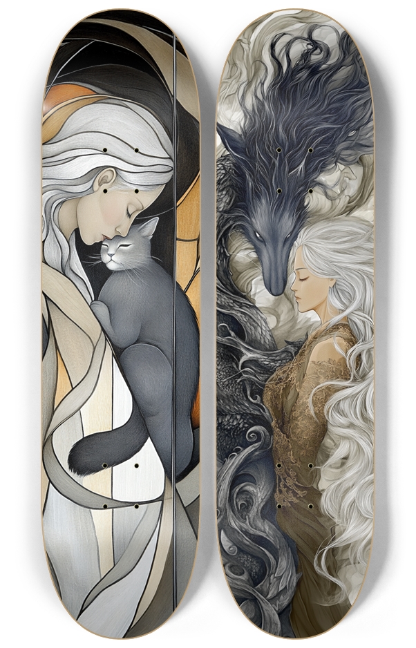 Justlove custom 2 decks skateboard Series