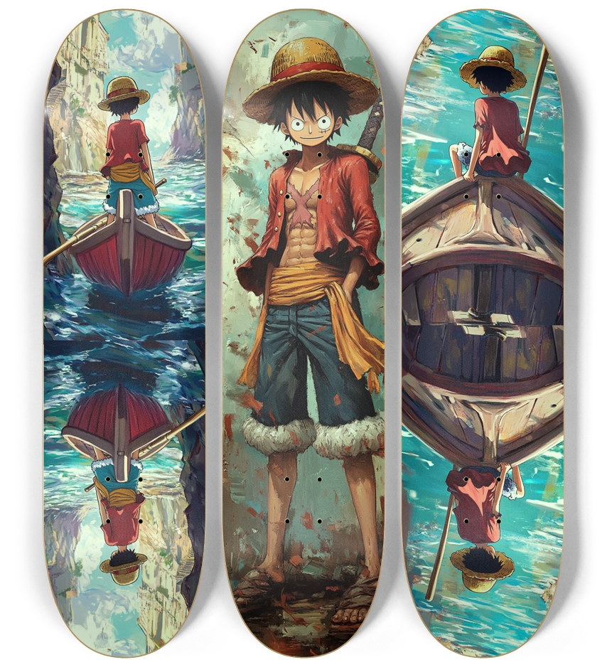 Luffy 3 decks custom Skateboard Series