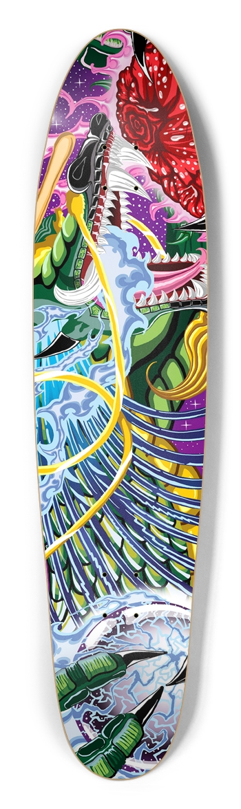 Dragon Of The Rose Longboard Deck