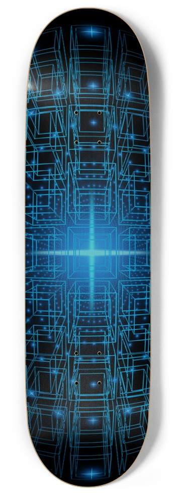electric blue Skateboard