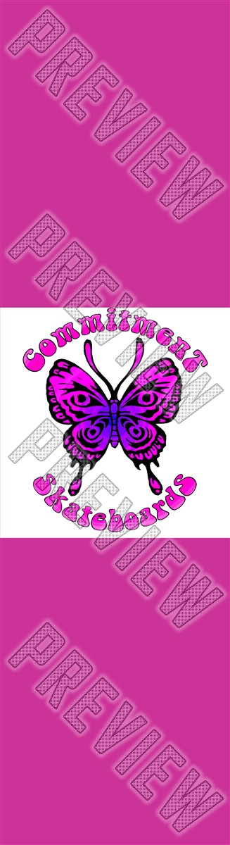 7-5/8 Commitment Butterfly Skateboard Deck 7-5/8 Skateboard Deck